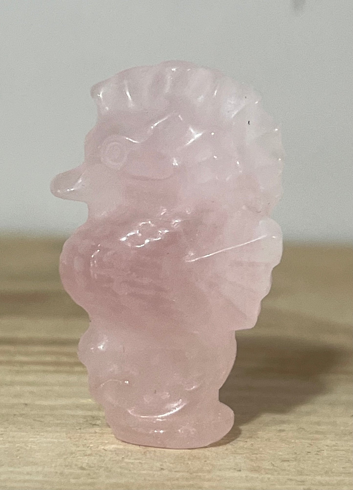 💗 Rose Quartz Seahorse Carving
Love • Calm • Emotional Healing