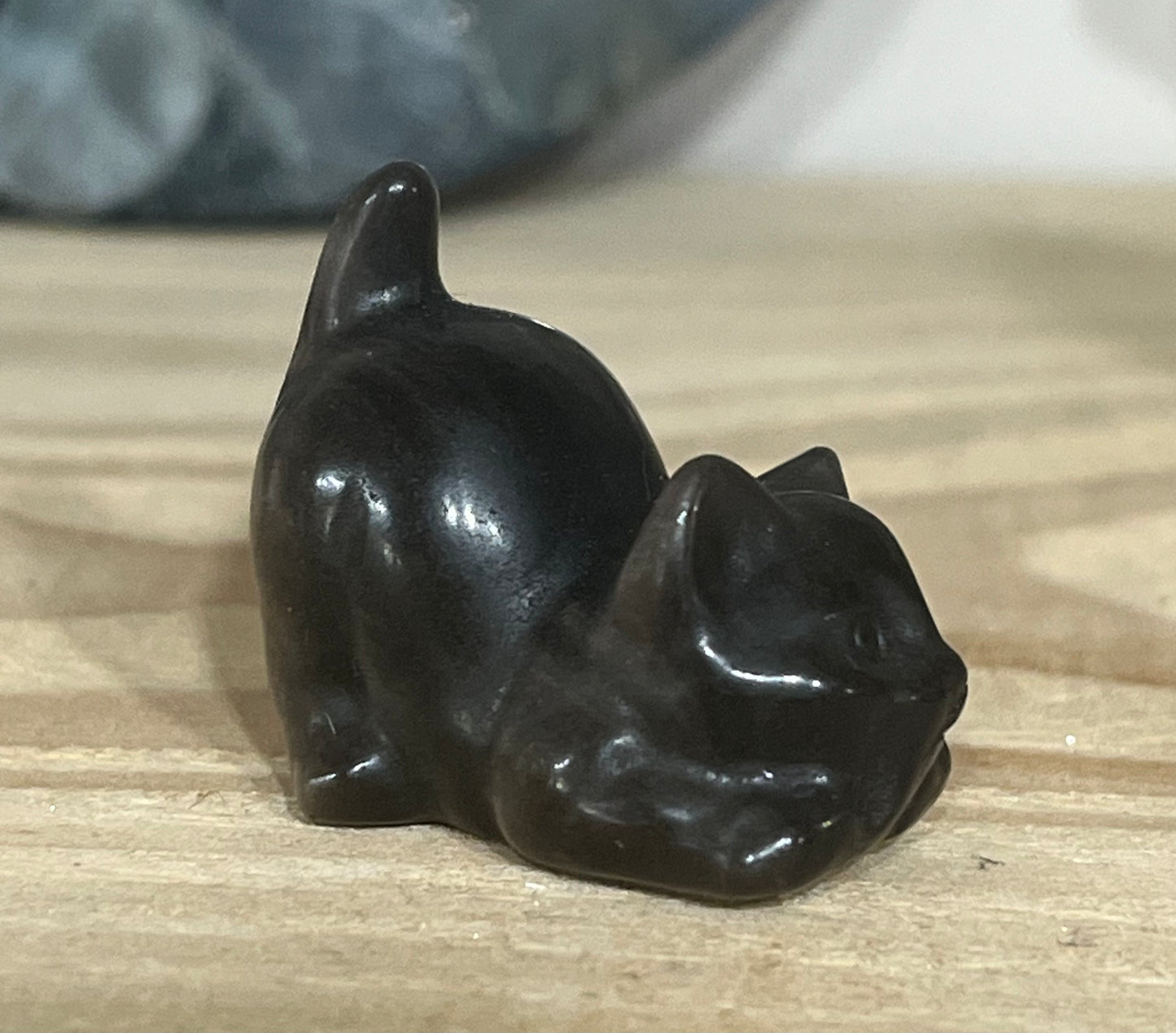 Cat: Silver sheen Obsidian