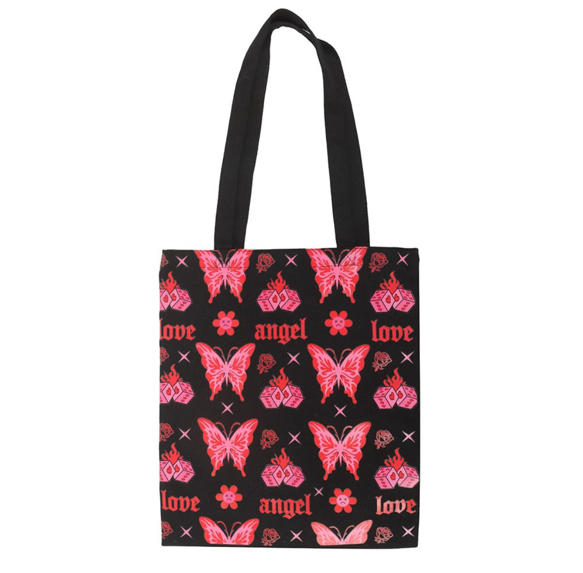 Angel Love Butterfly Tote Bag
