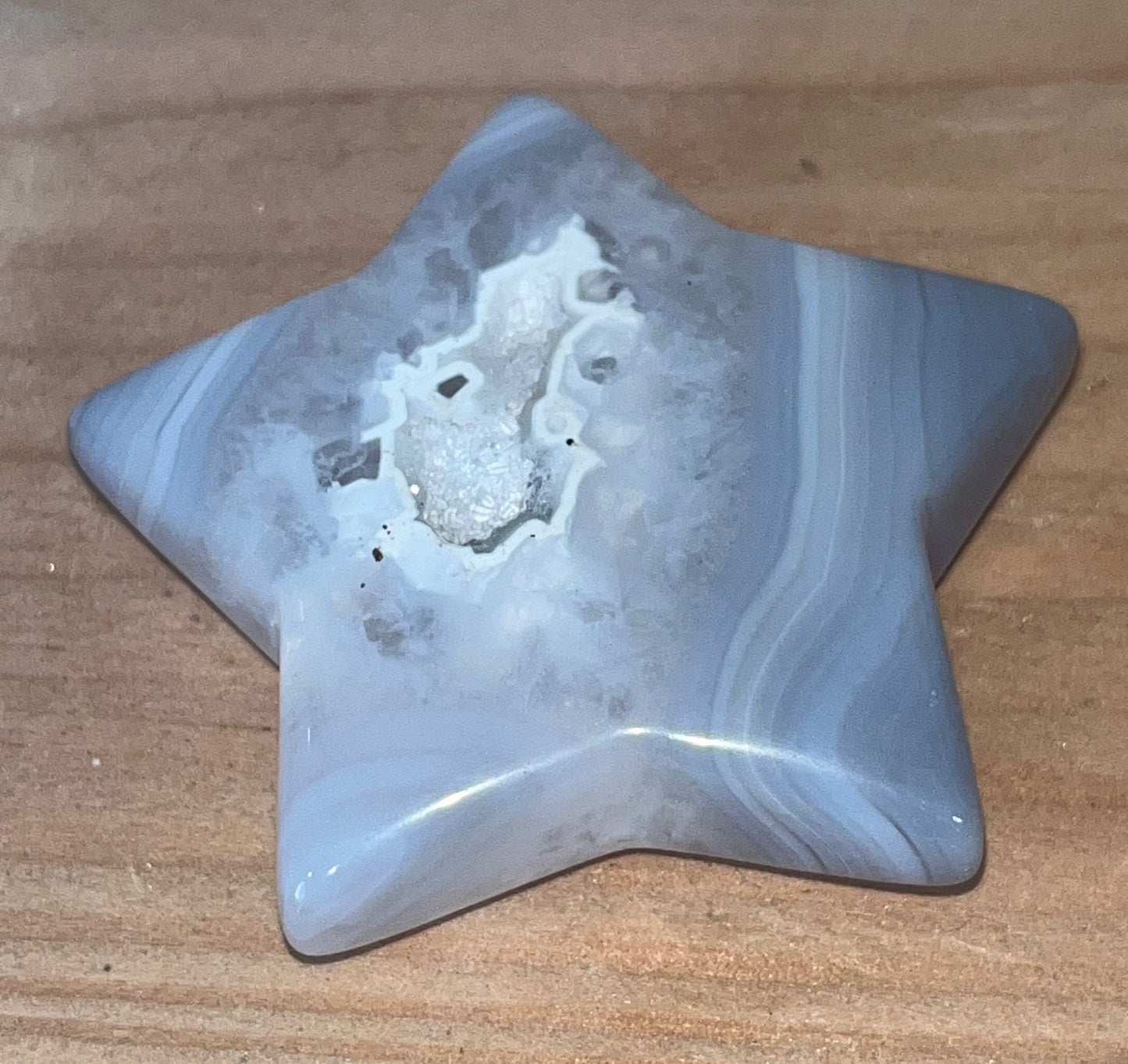 Druzy agate heart