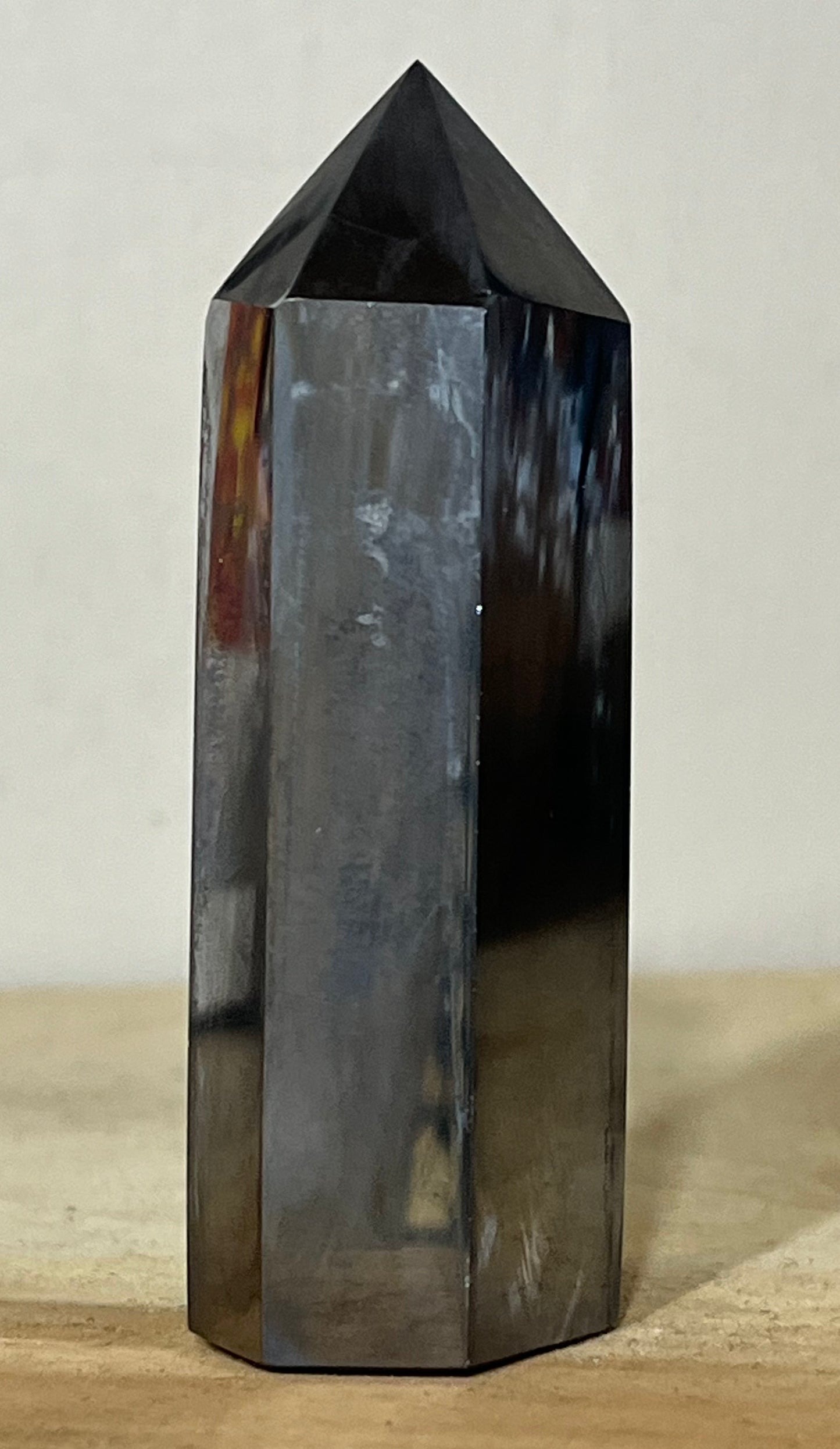 Hematite Tower – Energetic Protection & Deep Grounding