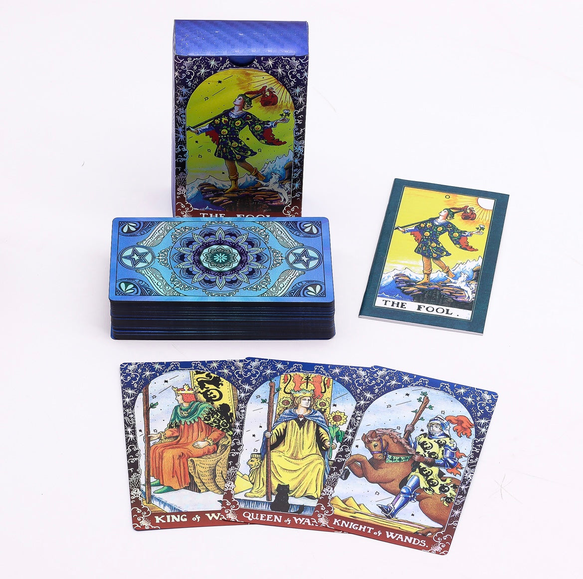 🔮 Blue Foil Tarot Deck | Insight, Balance & Intuition