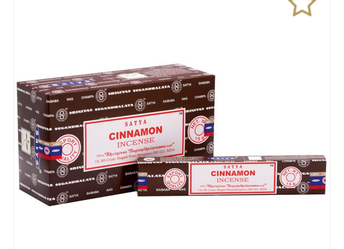 Satya Incense Sticks: Cinnamon