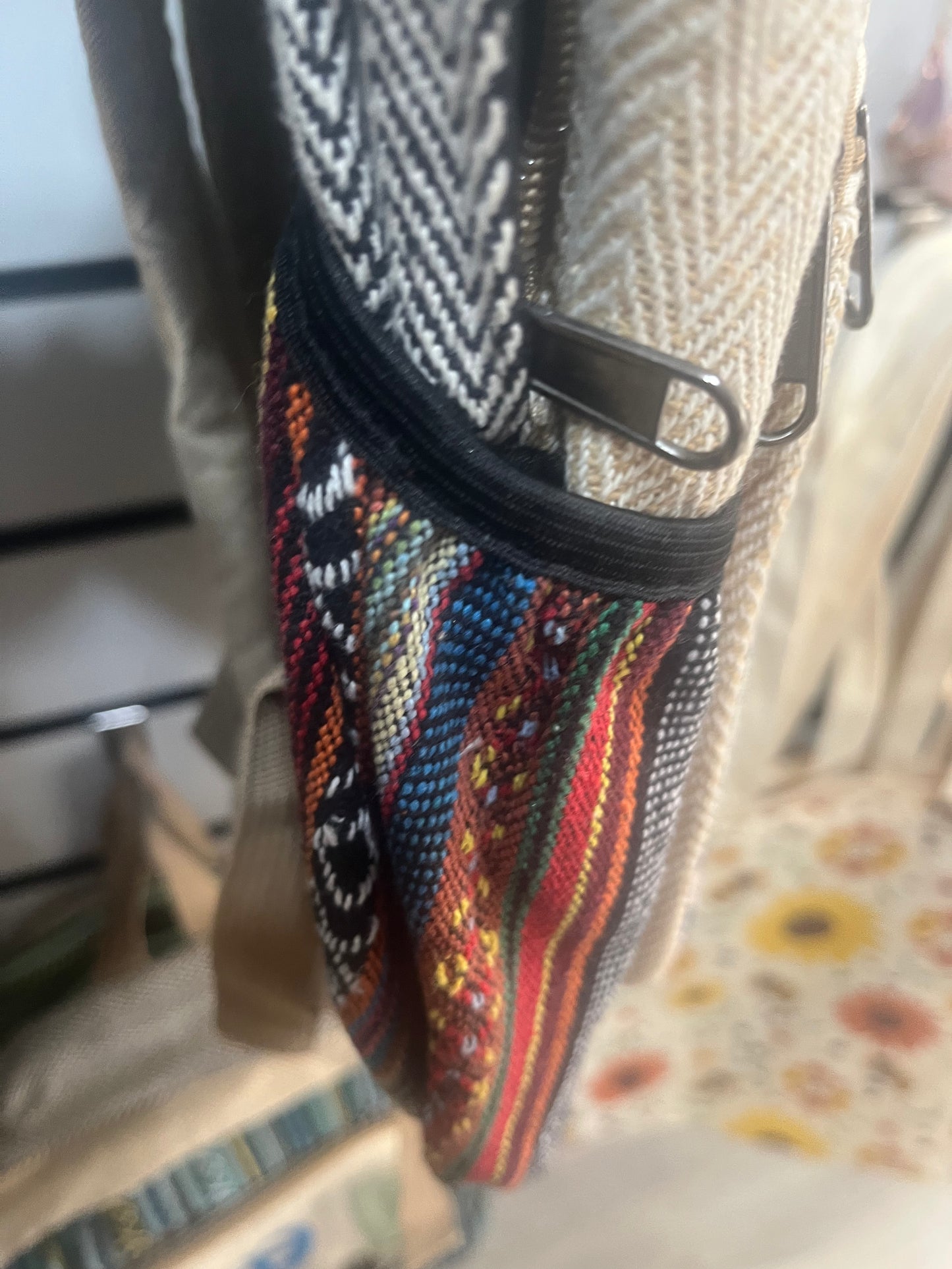 🌞 Himalayan Hemp Backpack – Handmade in Nepal