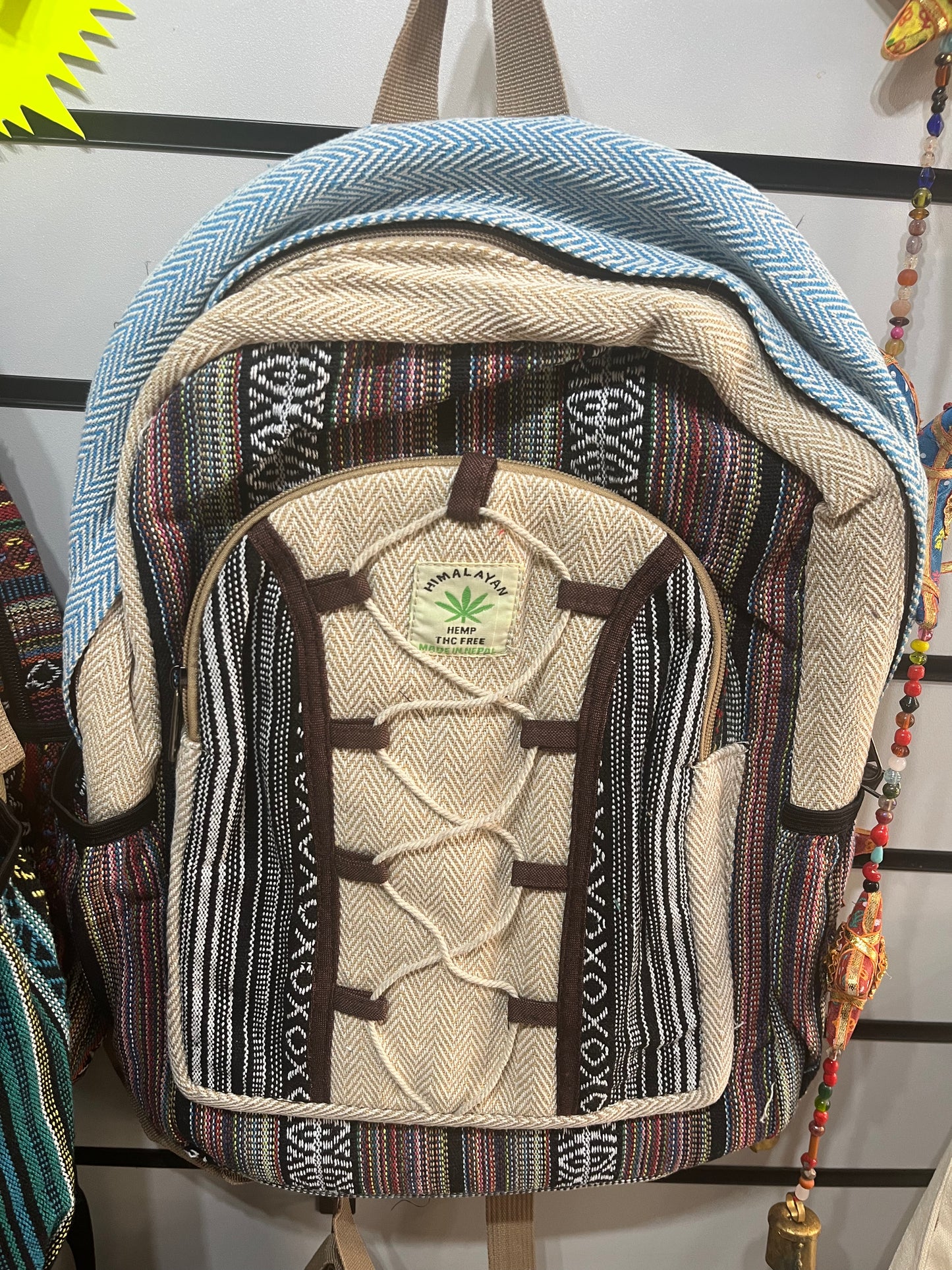 🌞 Himalayan Hemp Backpack – Handmade in Nepal