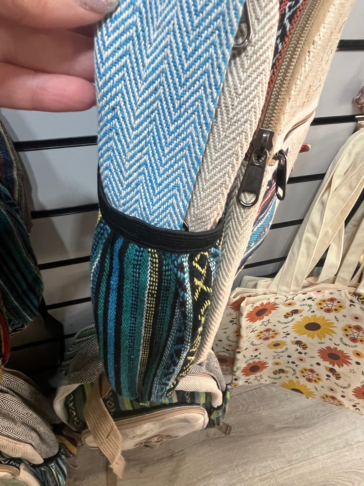 🌞 Himalayan Hemp Backpack – Handmade in Nepal