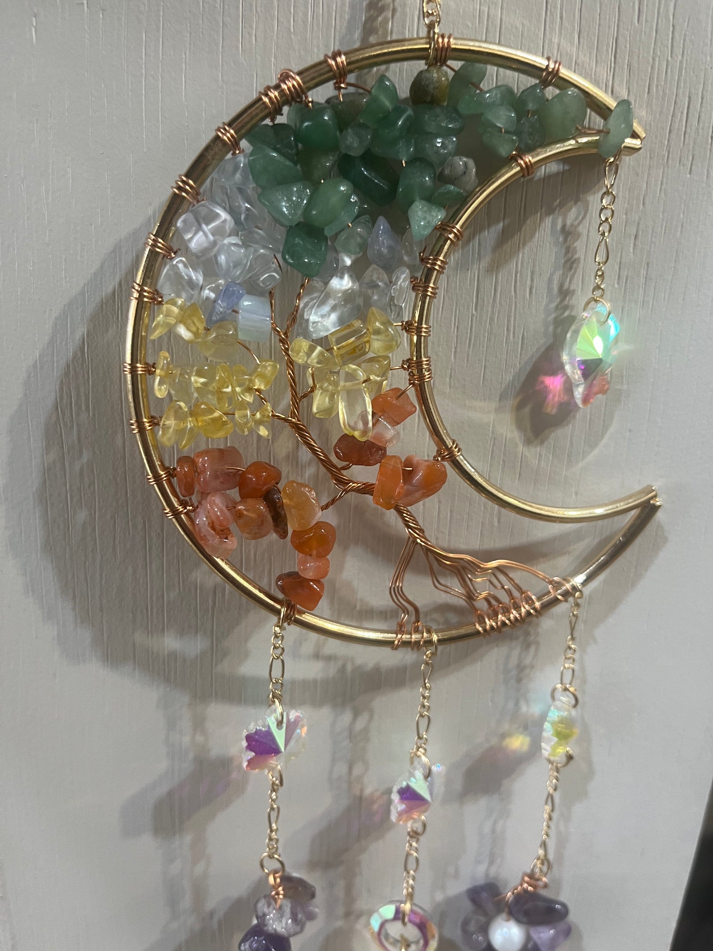Celestial Chakra Moon Wall Hanging