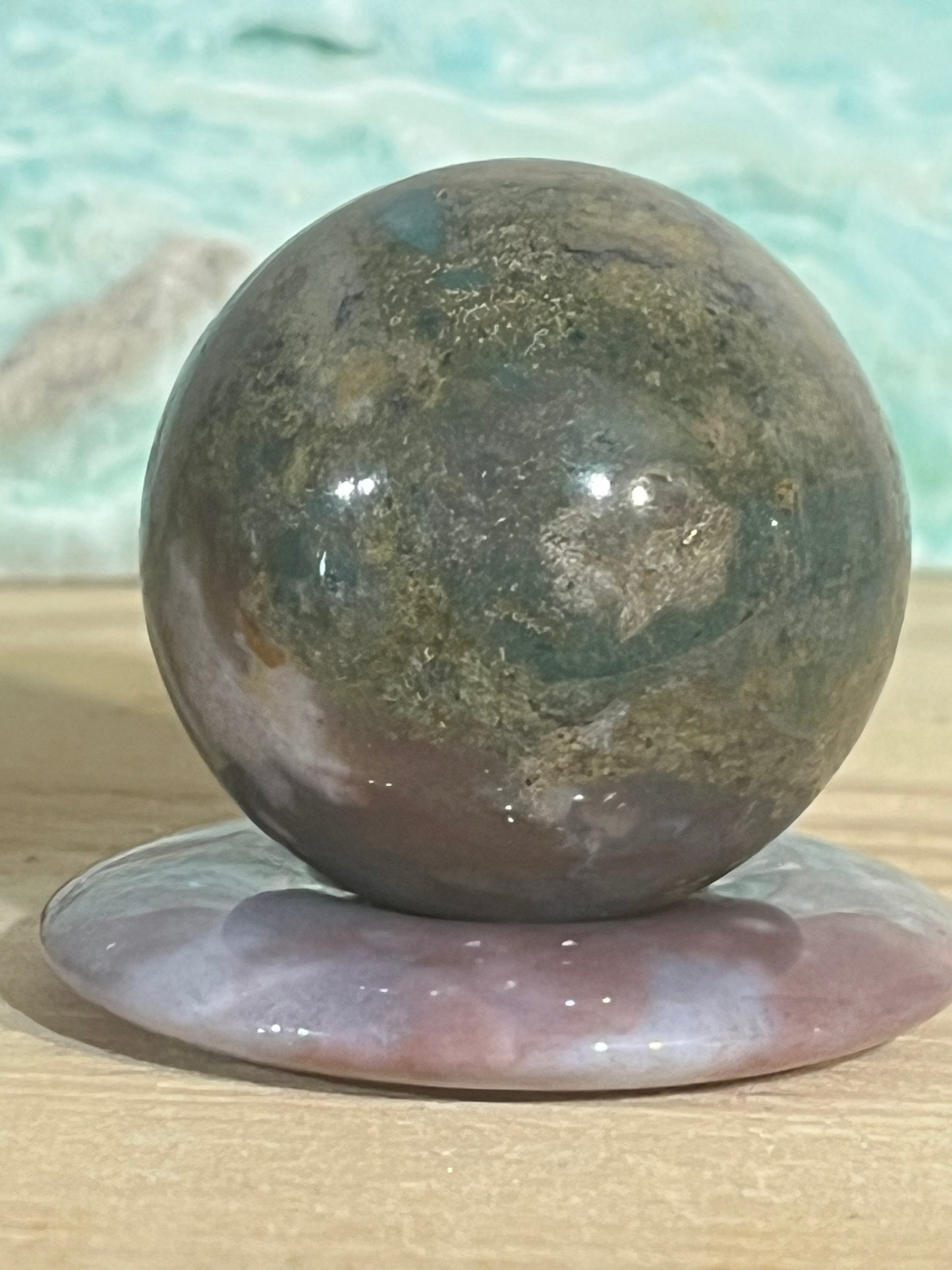 Ocean Jasper Sphere & Donut Set
Grounding • Peace • Flow