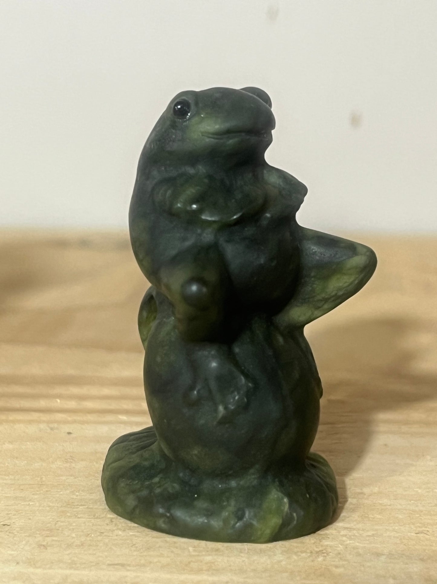Nephrite Jade Frog on Mushroom | Luck & Prosperity | 5cm | 41g 🐸🍄💚✨