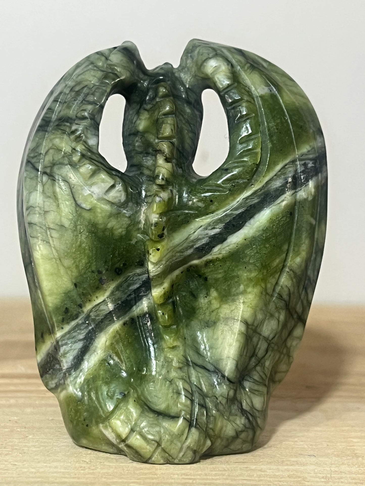 Nephrite Jade Dragon | Protection & Strength | 8cm | 148g 🐉💚✨