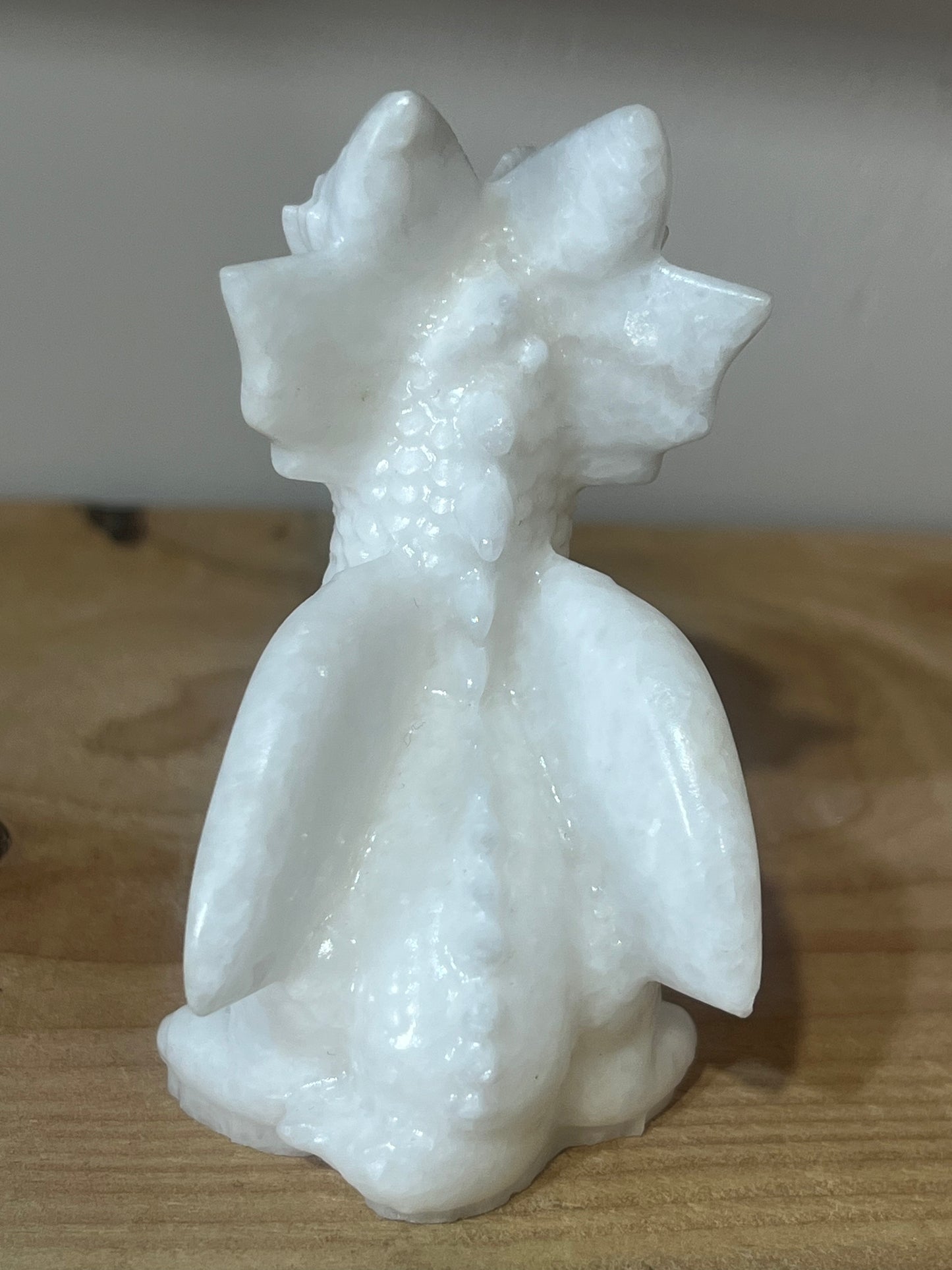🤍 White Jade Baby Dragon | Peace, Luck & Harmony