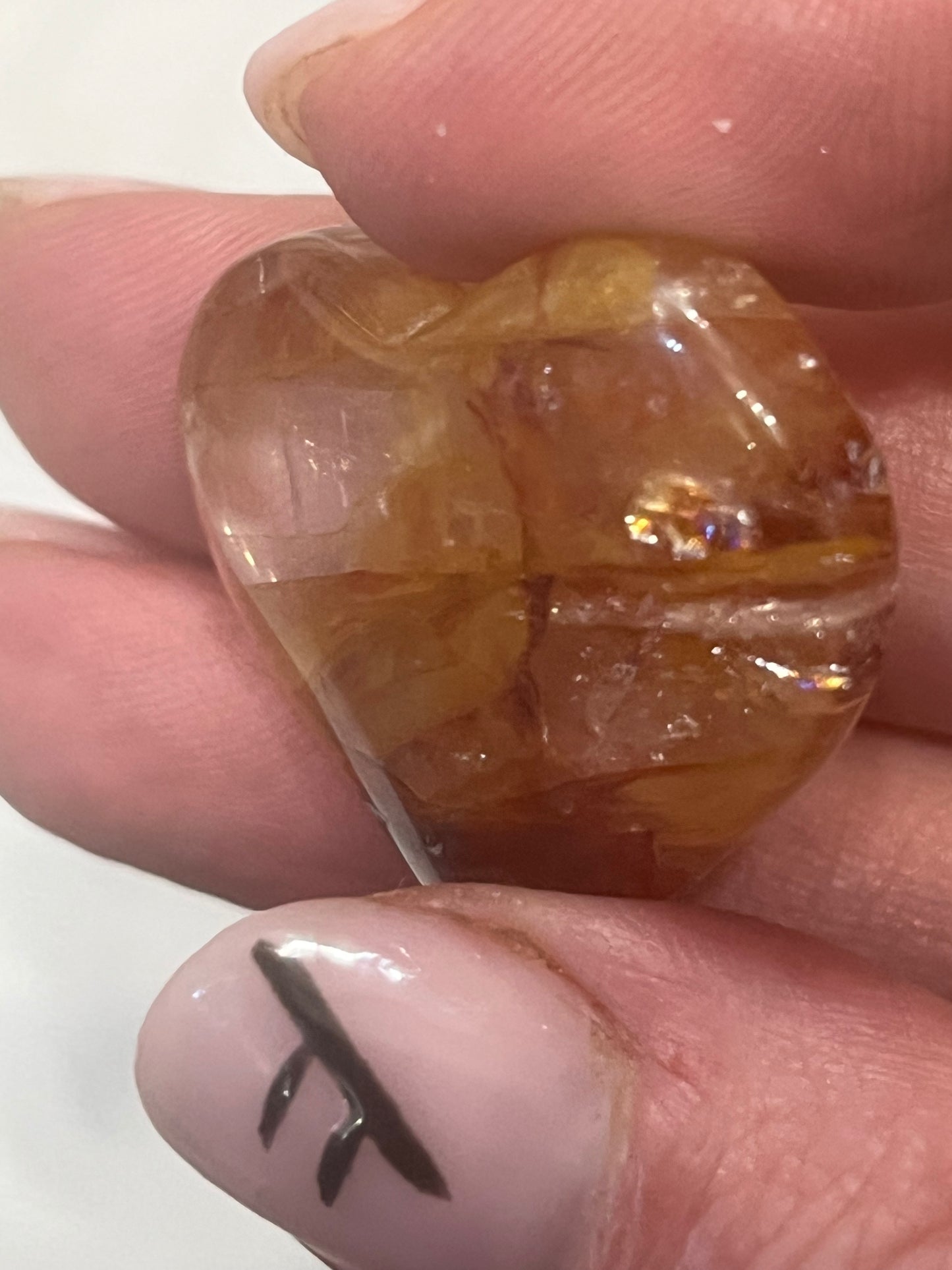 ✨ High Quality Golden Healer Quartz Heart | Healing, Joy & Positive Energy ✨
