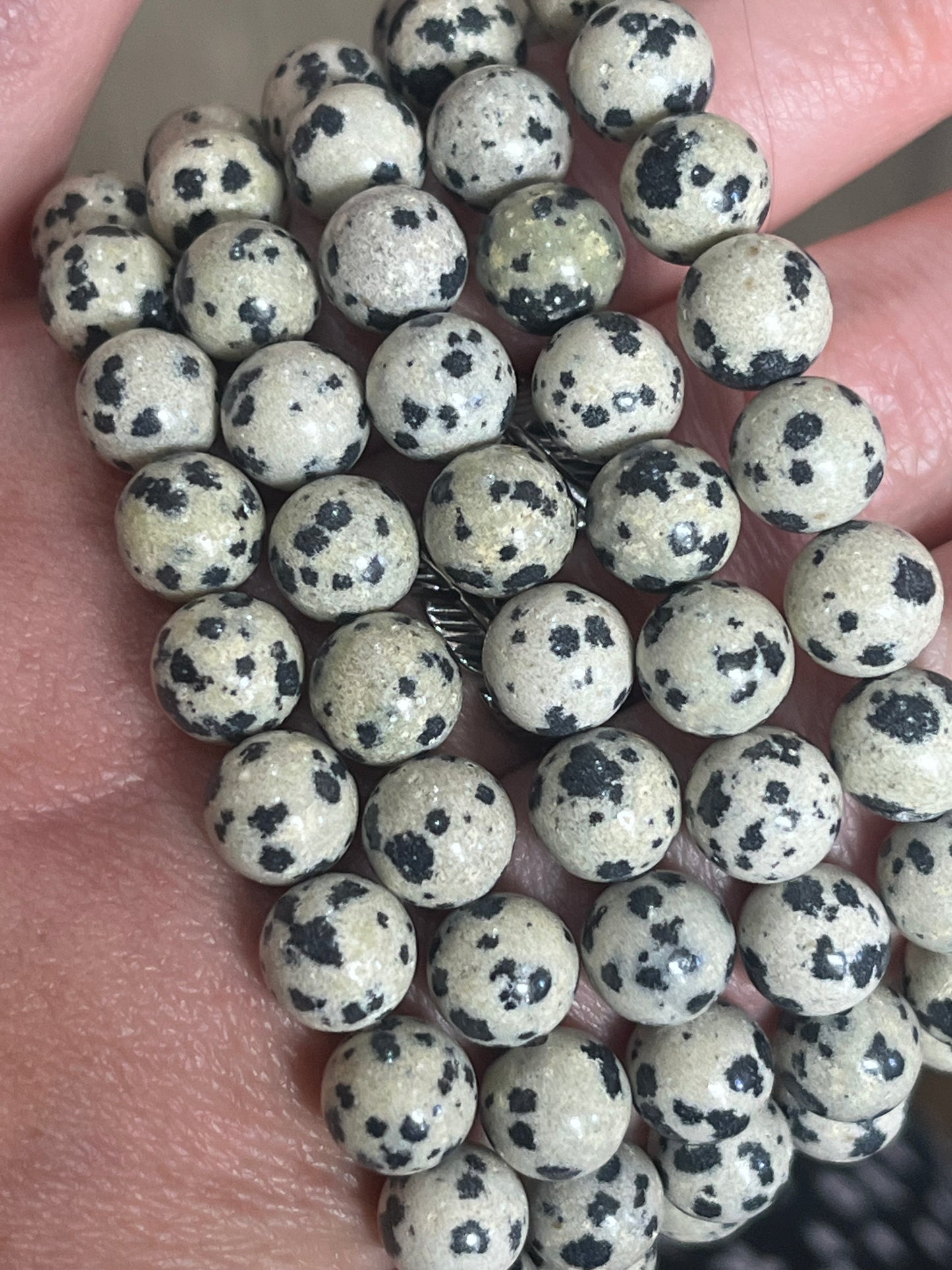 🖤 Dalmatian Jasper Bracelet | Protection, Joy & Grounding 🖤