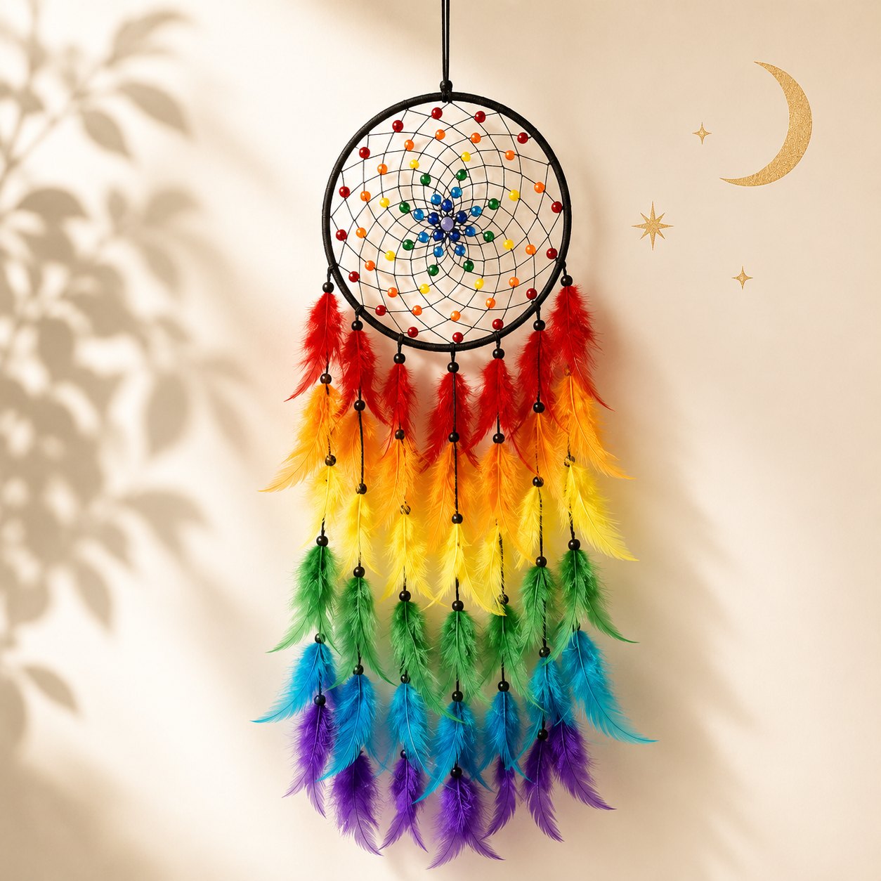 🌈 Rainbow Dreamcatcher | Protection, Joy & Positive Energy 🌈