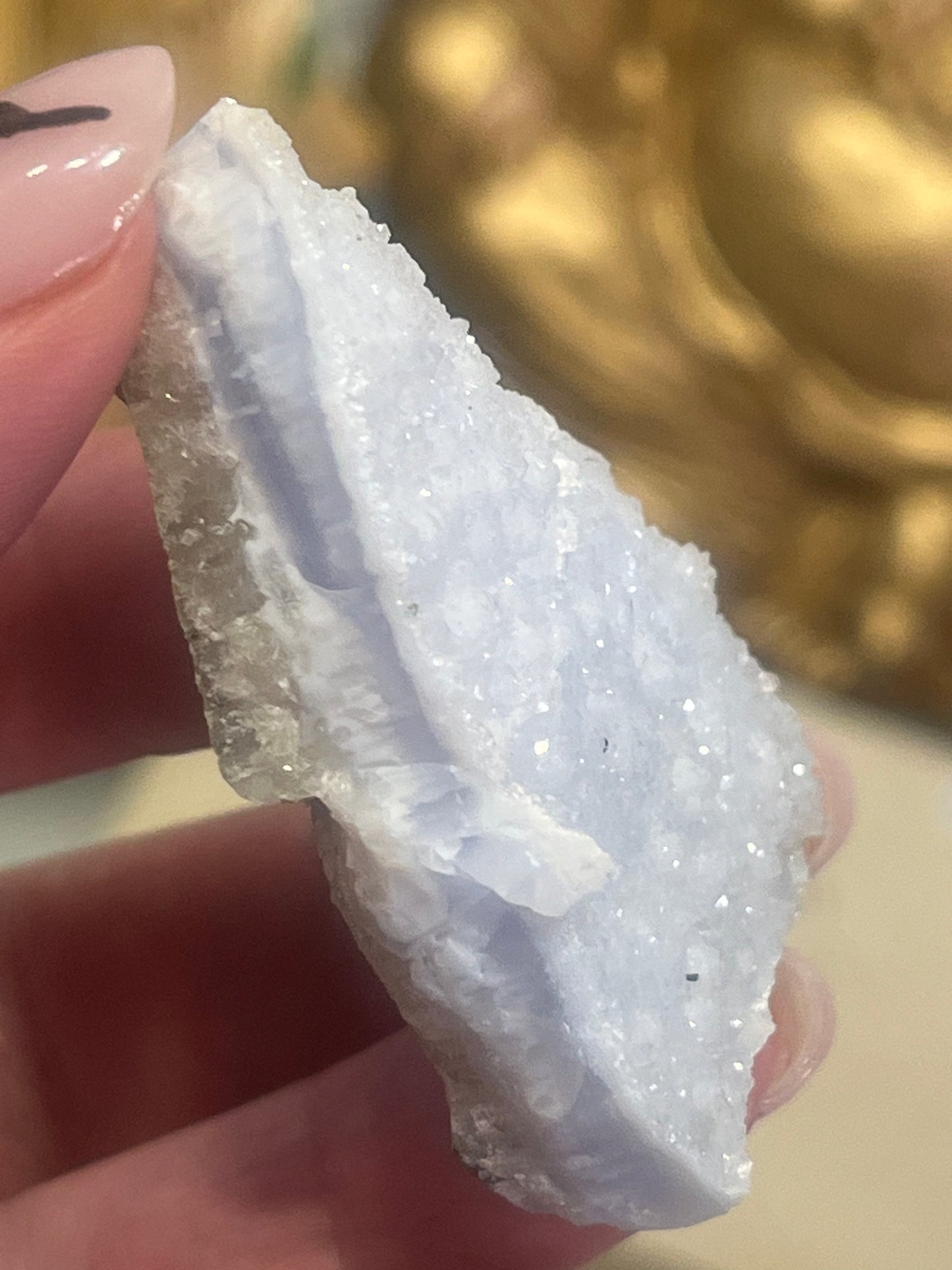 💙🩵 Blue Lace Agate Druzy Slice | Calm, Communication & Serenity 🩵💙
