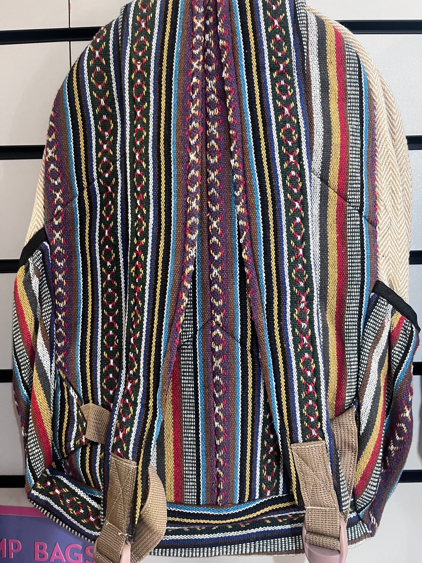 🍄 Handmade Hemp Mushroom Backpack | Nepalese Boho Bag