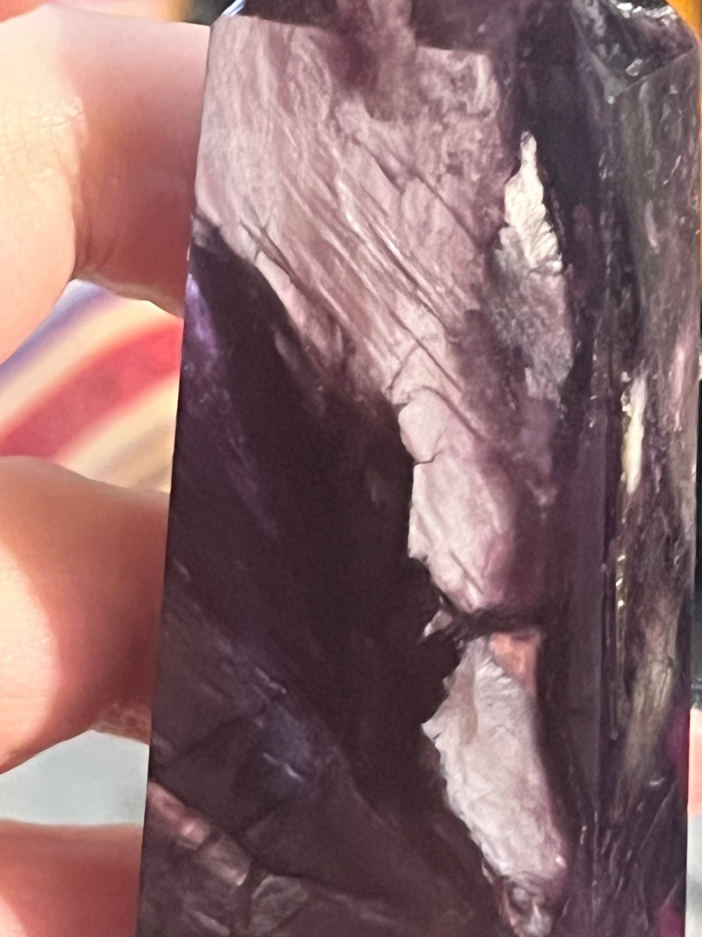 ✨ Purple Mica Tower –Intuition, Transformation & Lunar Magic ✨