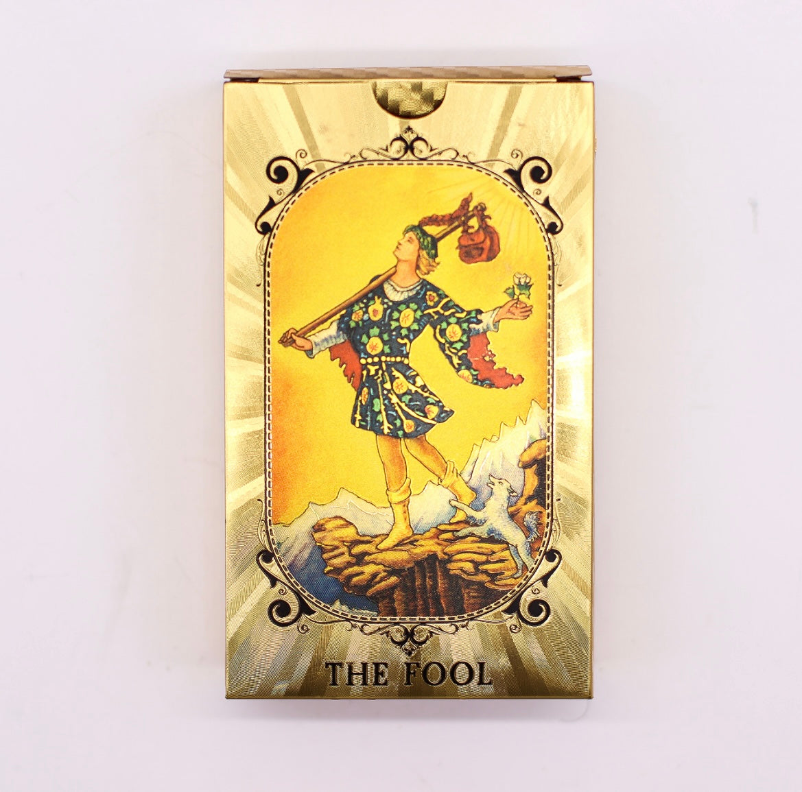 ✨ Blue & Gold Foil Tarot Deck | All Seeing Eye Design