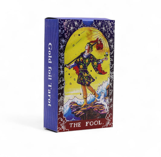 🔮 Blue Foil Tarot Deck | Insight, Balance & Intuition