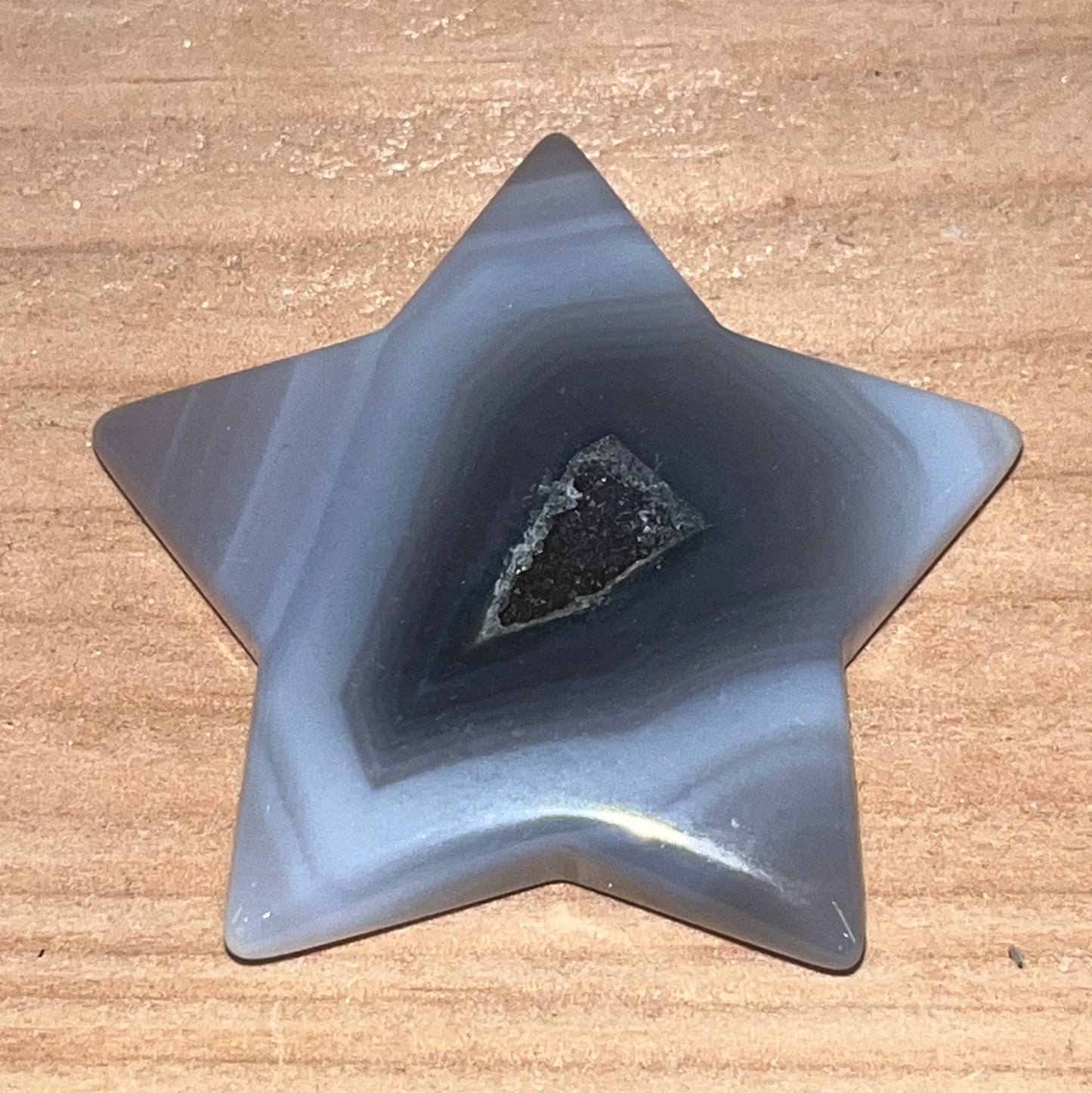 Druzy agate crystal star