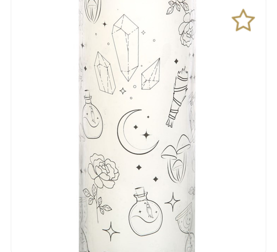 Mystical white sage tube candle