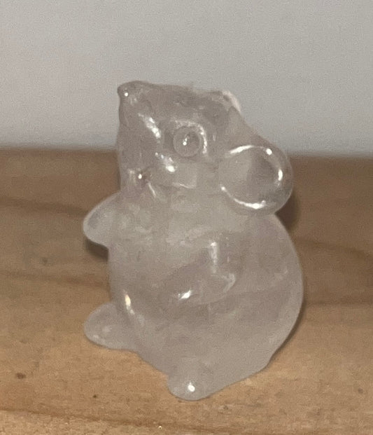 Mouse: Clear Quartz