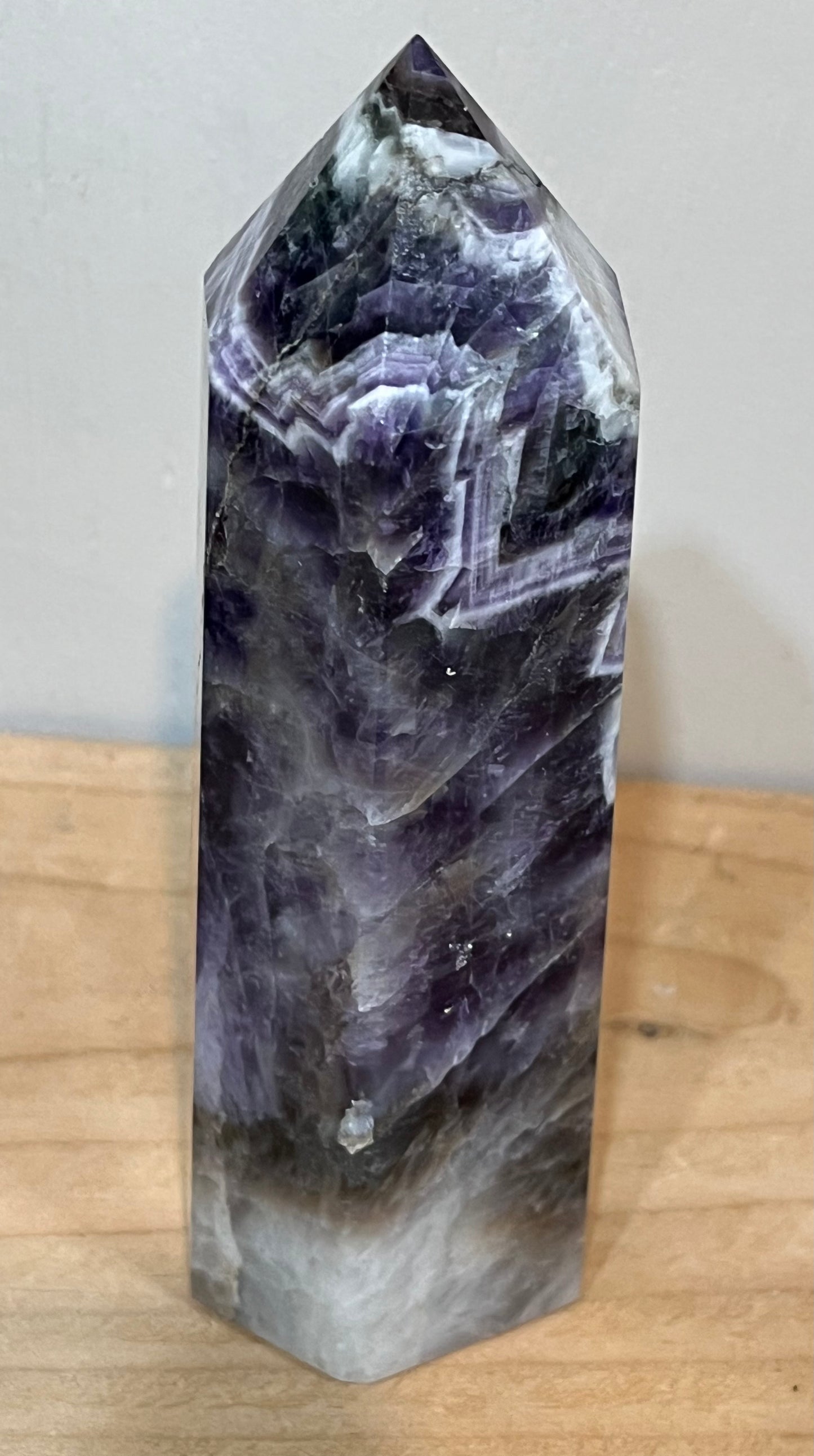 Large dream amethyst crystal tower