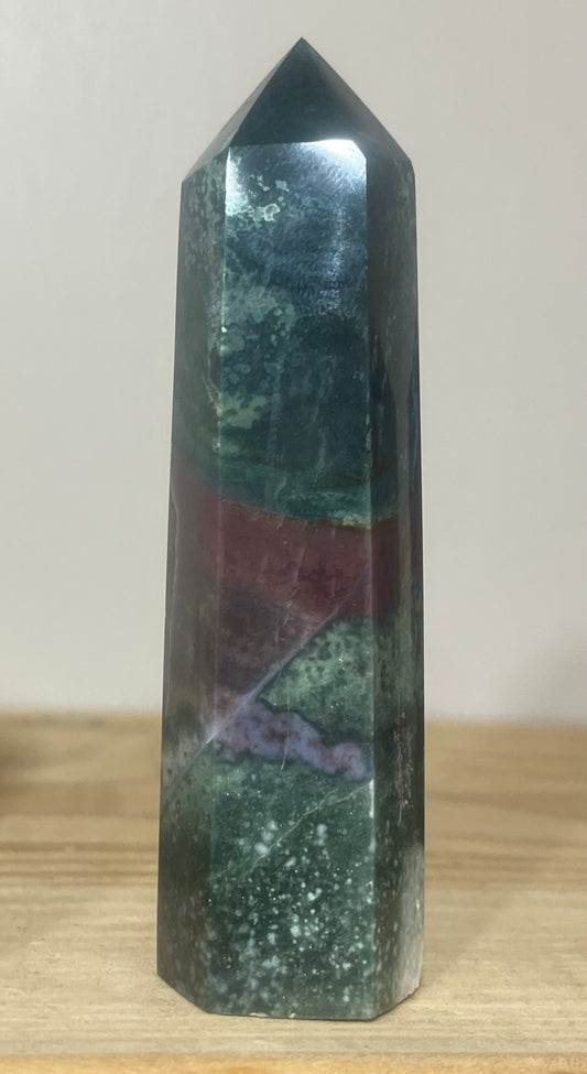 Ocean Jasper Point | Joy & Emotional Healing | 10.5cm | 139g