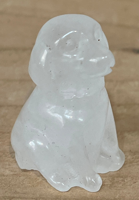 Dog: Clear quartz