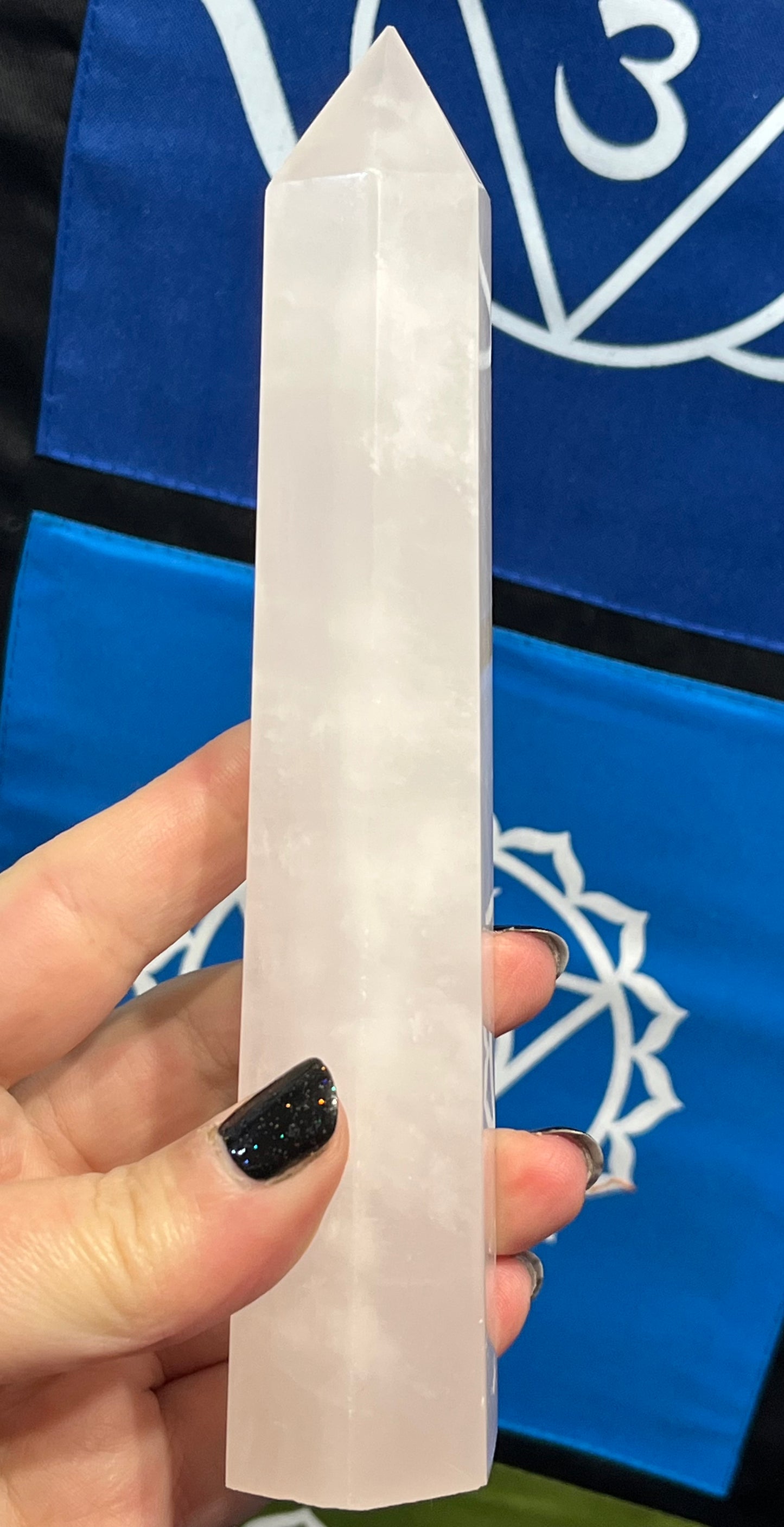 💗 Pink Calcite Tower – Heart Healing & Emotional Peace