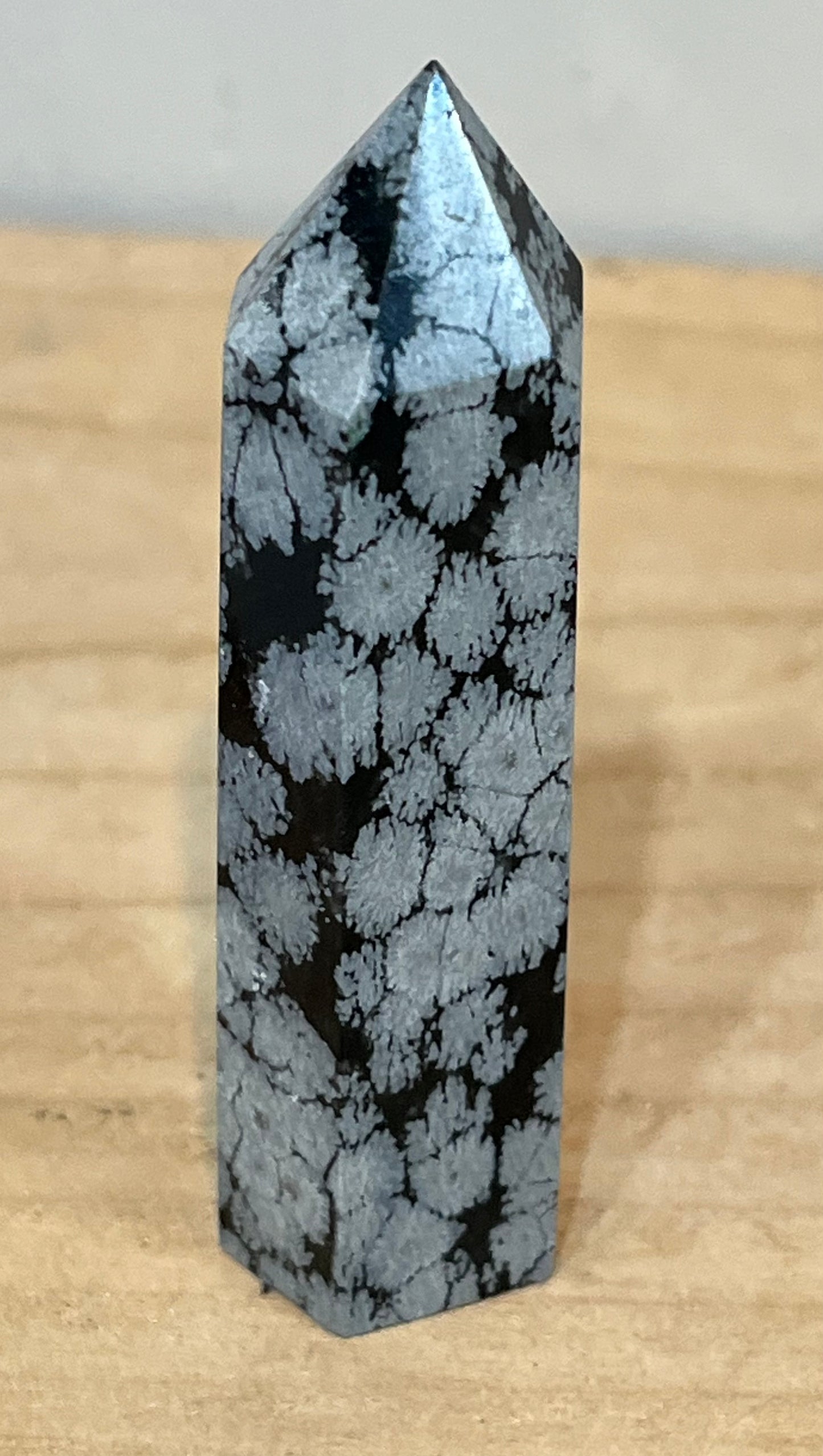 Point: Snowflake Obsidian