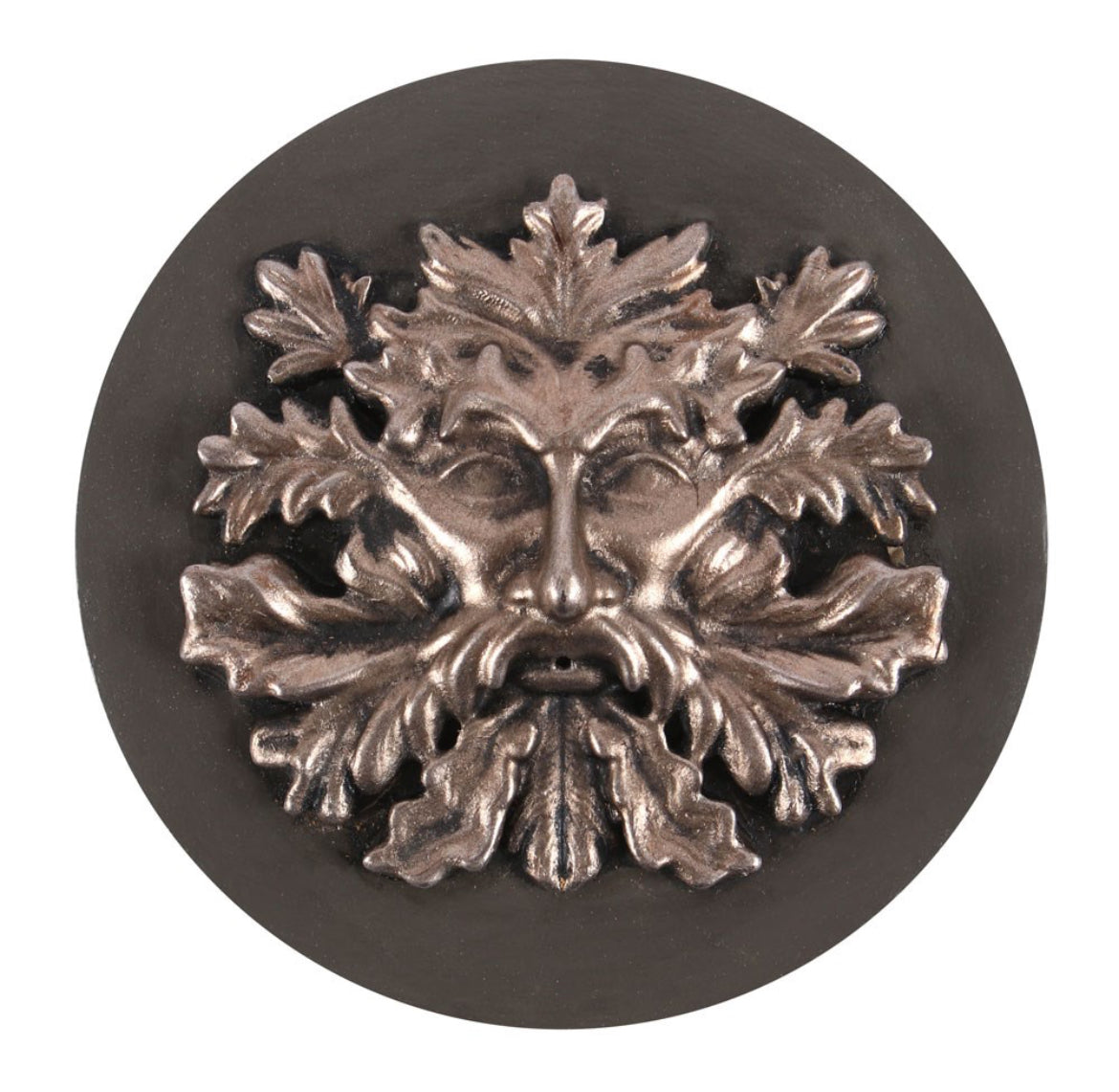 Bronze green man incense stick holder