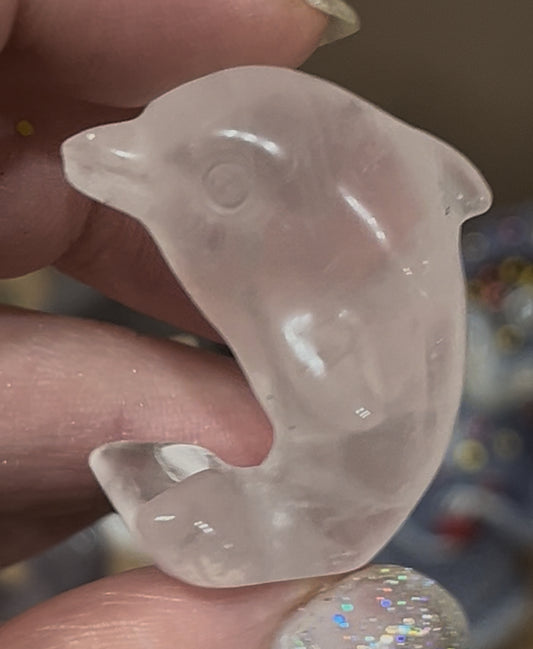 Clear Quartz Dolphin