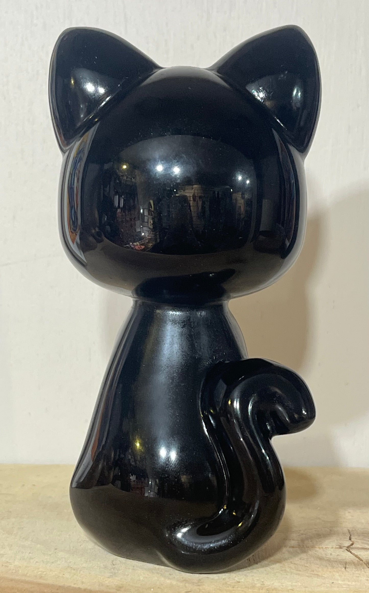 Black Obsidian Cat – Protection, Grounding & Intuition | 835g | 15cm