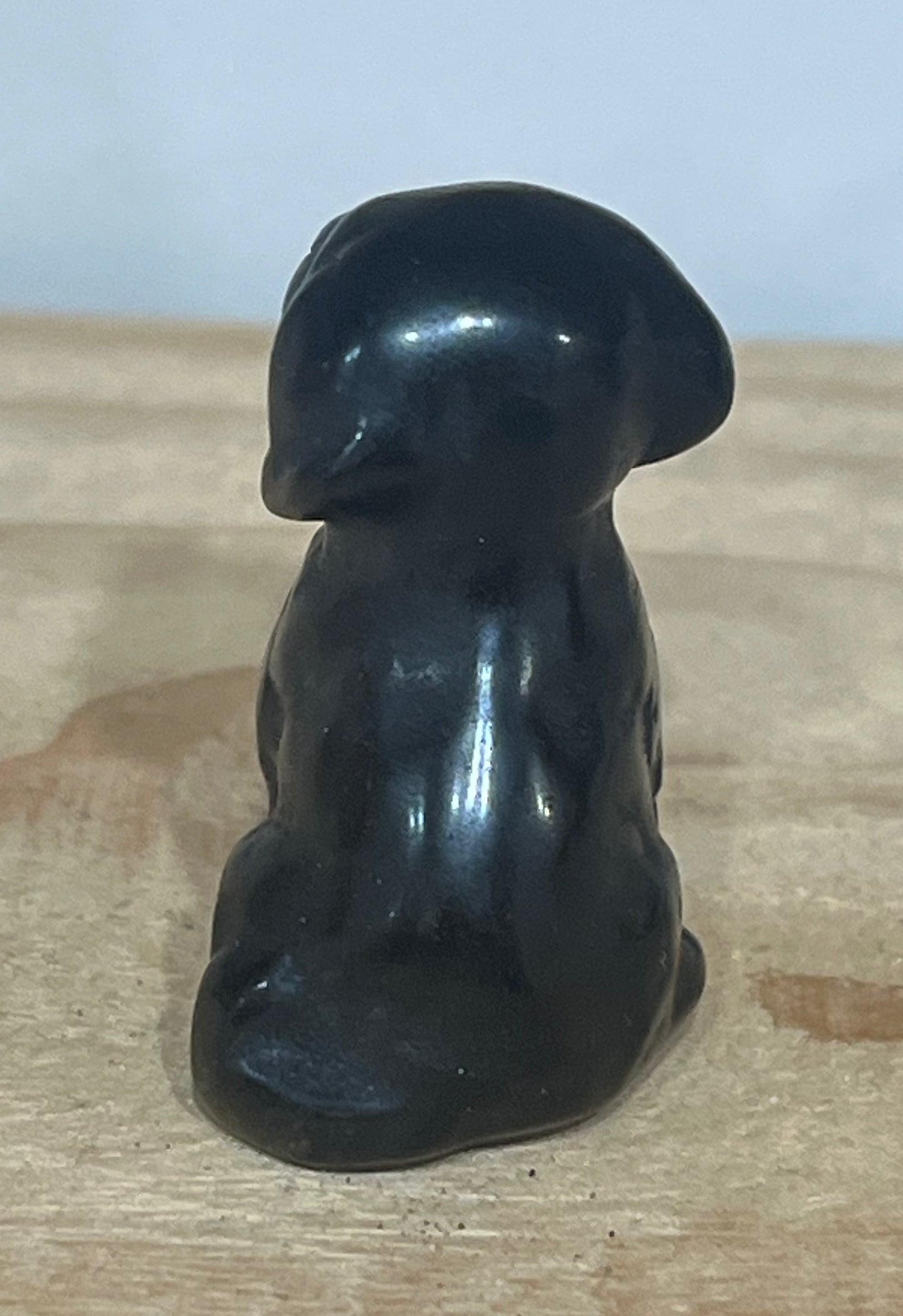 Obsidian Dog Carving – Stone of Protection & Grounding