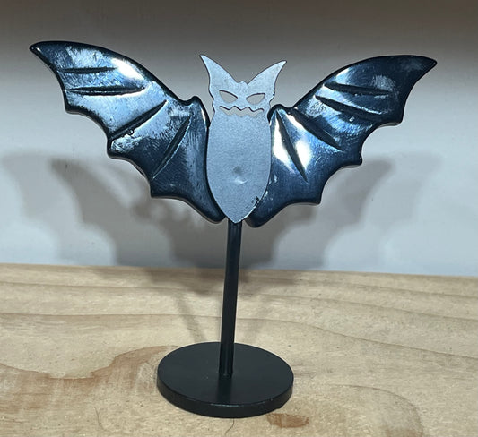 🦇 Obsidian Bat on Stand – Lunar Shadows Collection