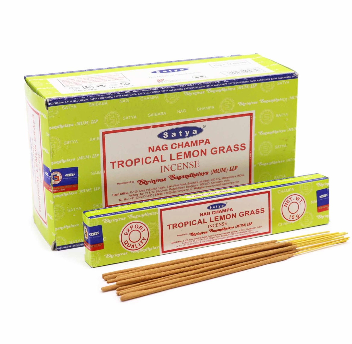 🍋 Satya Tropical Lemon Grass Incense Sticks 🍋