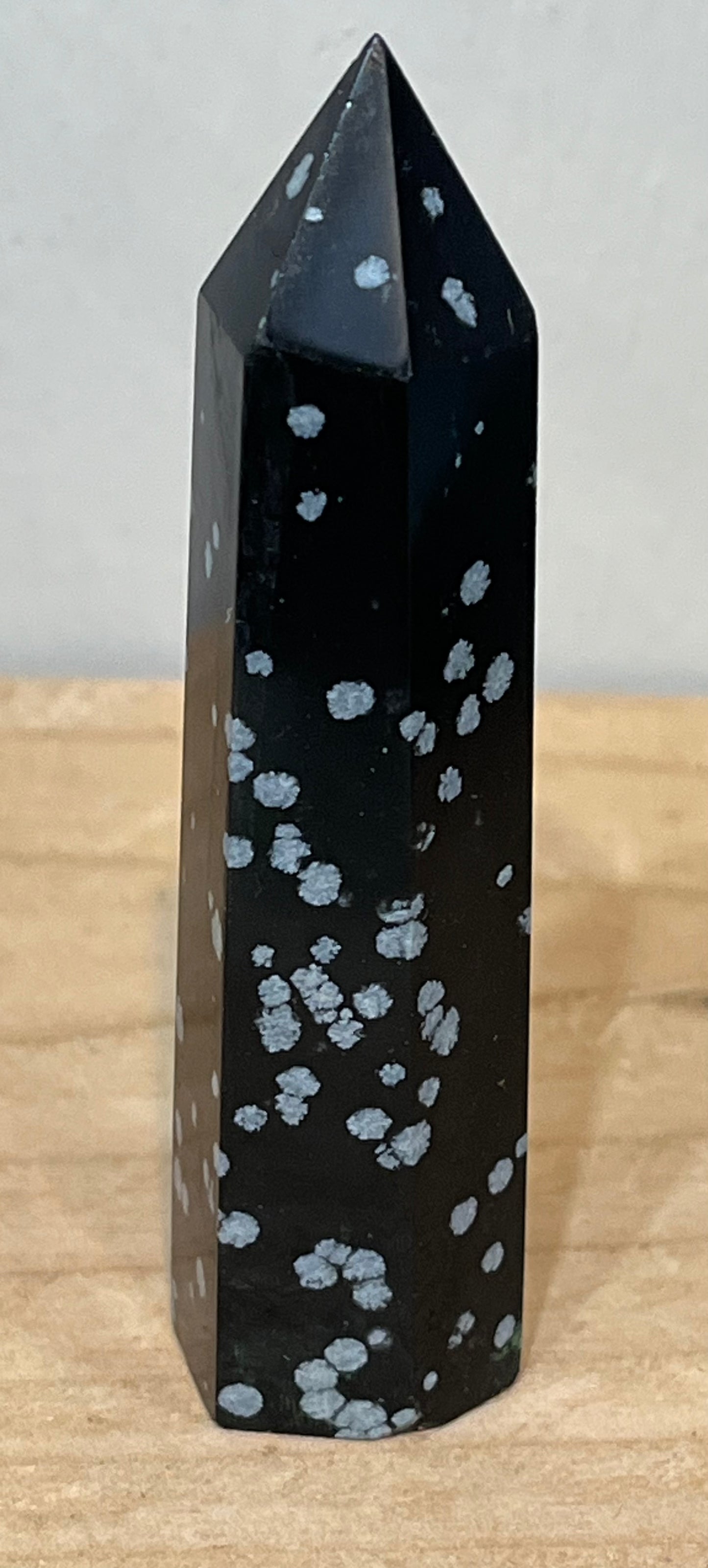 Point: Snowflake Obsidian