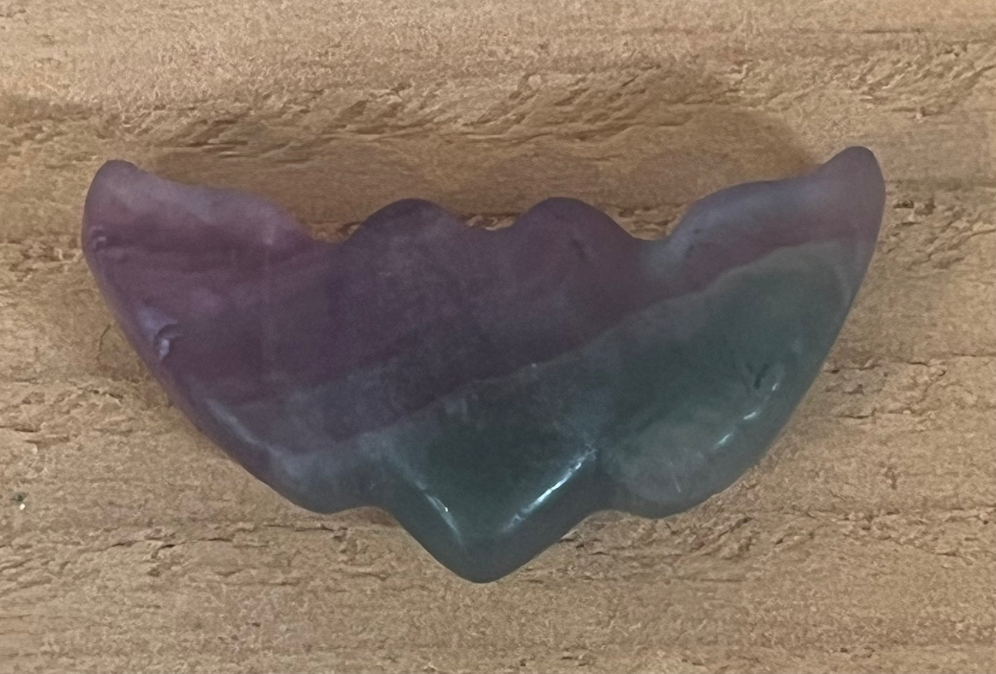 Heart angel wings: Fluorite