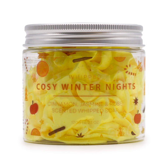 Cosy winter nights whipped soap