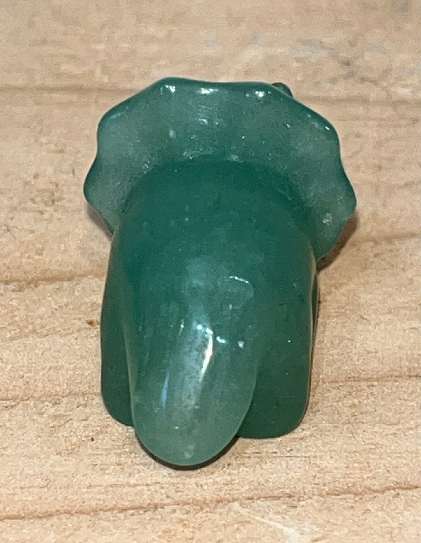 Green aventurine crystal dinosaur