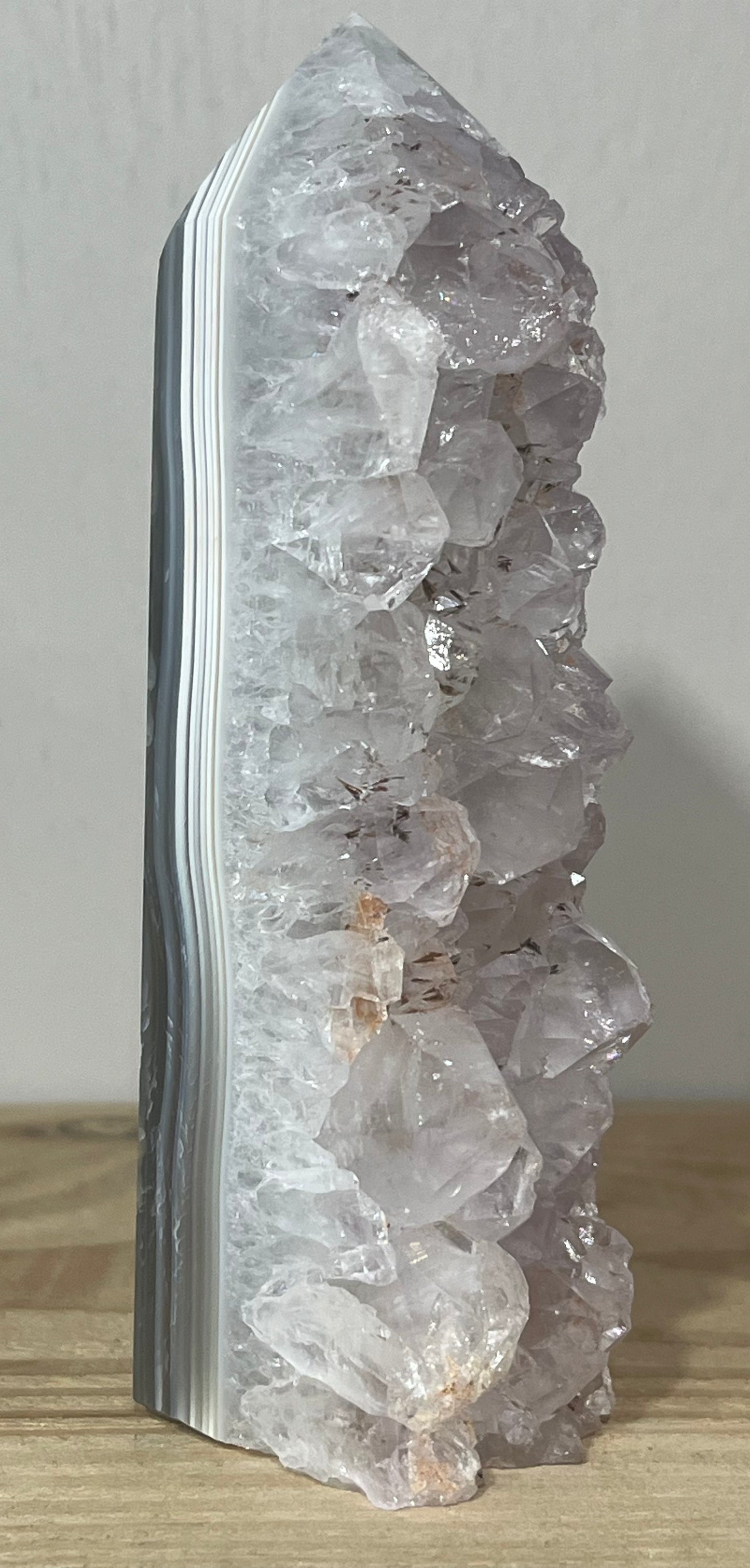 Amethyst & Agate Tower – Calm Mind, Protection & Spiritual Balance