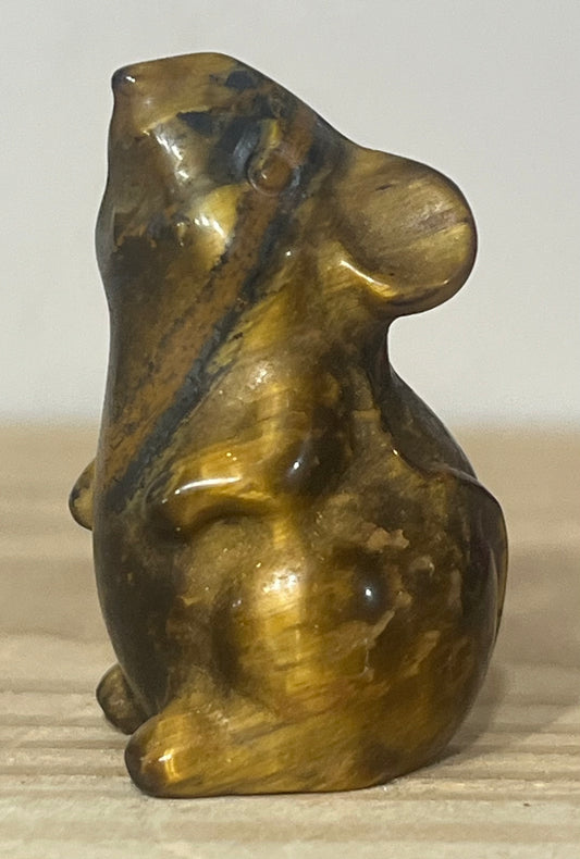 Tiger’s Eye Mouse | Confidence, Protection & Good Luck