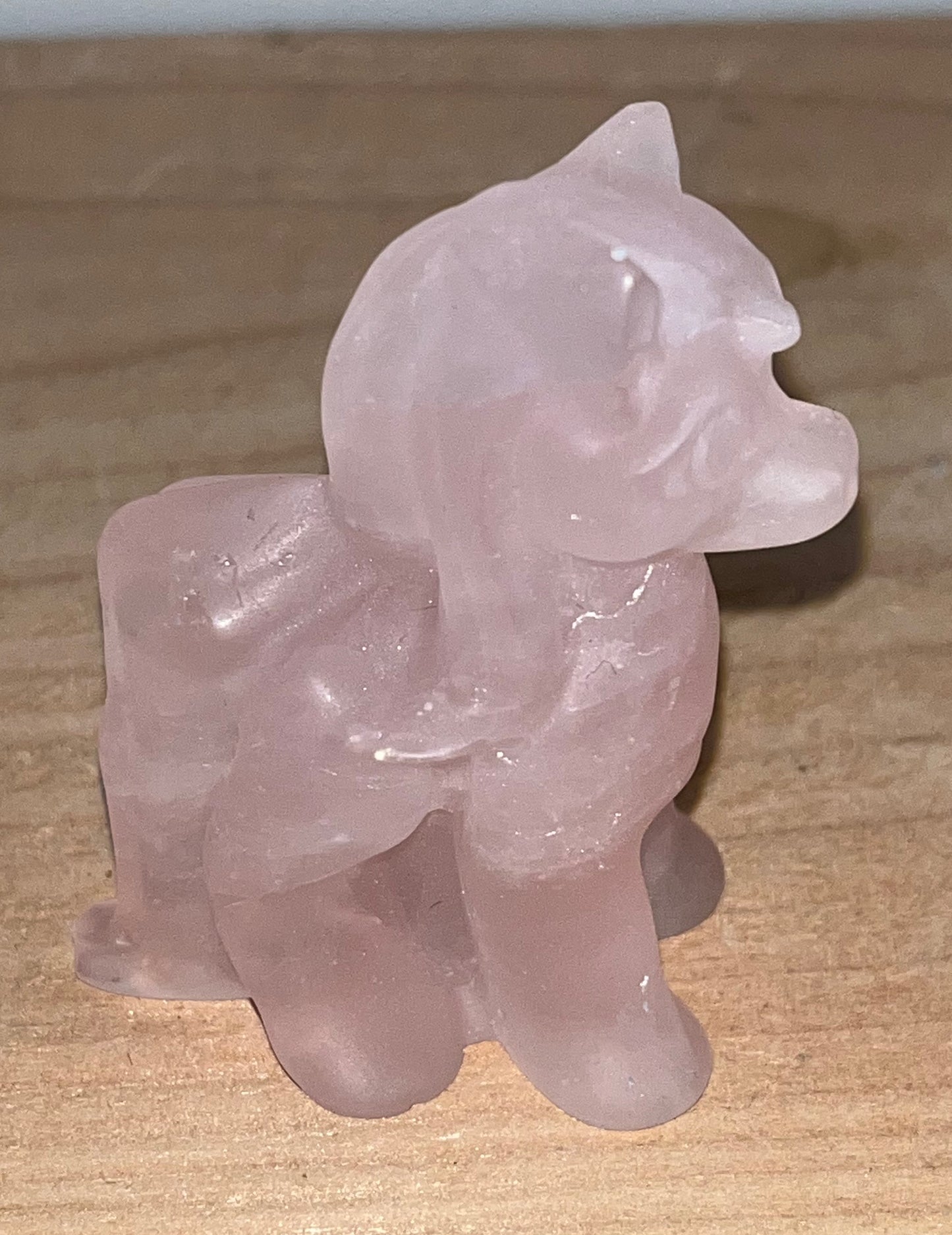 Rose quartz crystal Pony