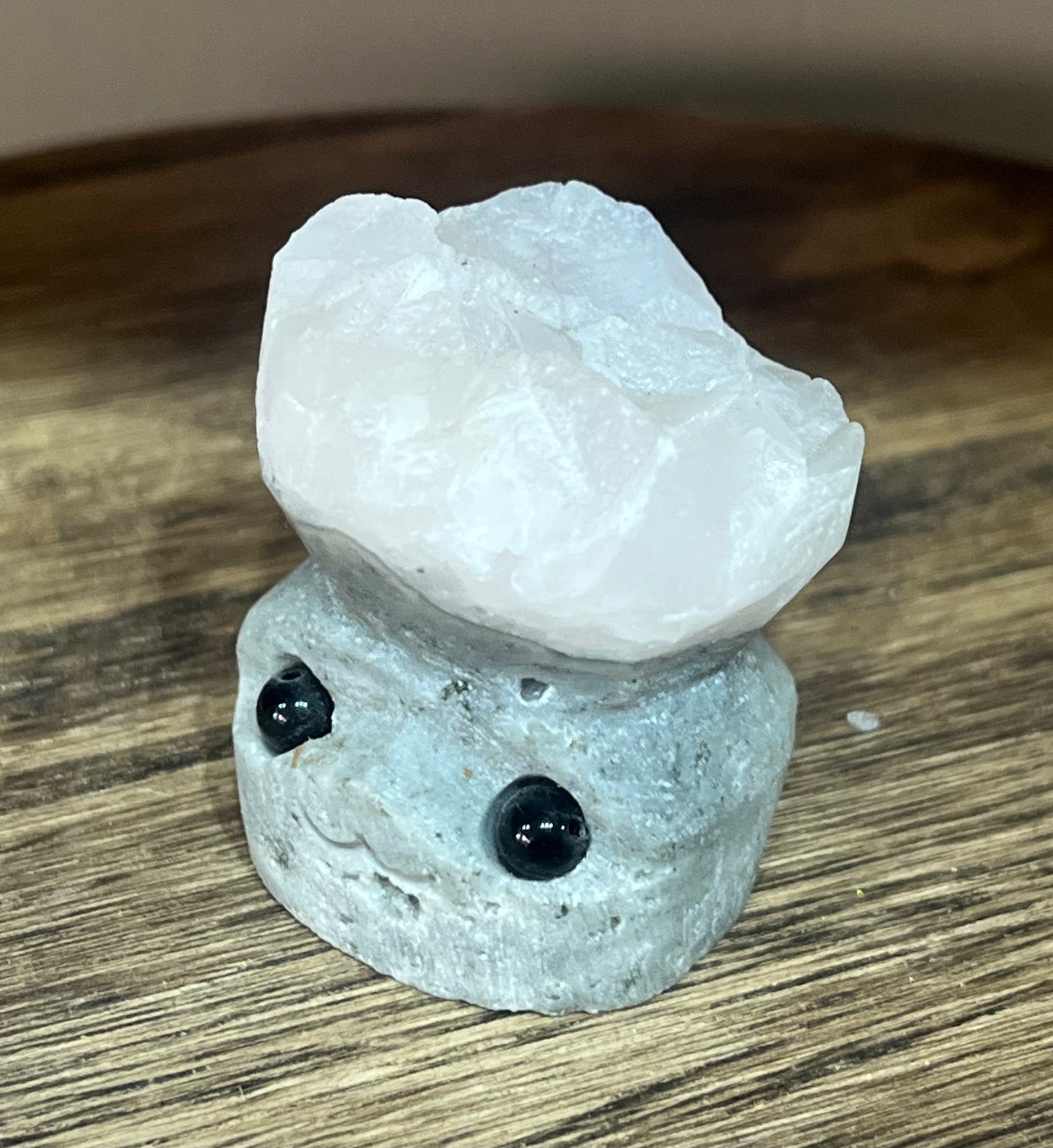 🌷 Rosie Glow – Pink Calcite Crystal Cutie (UV Reactive)