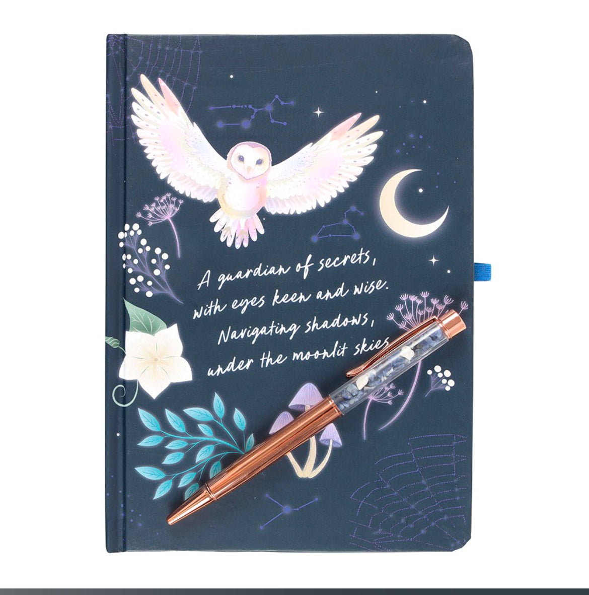 Night owl journal with Sodalite pen