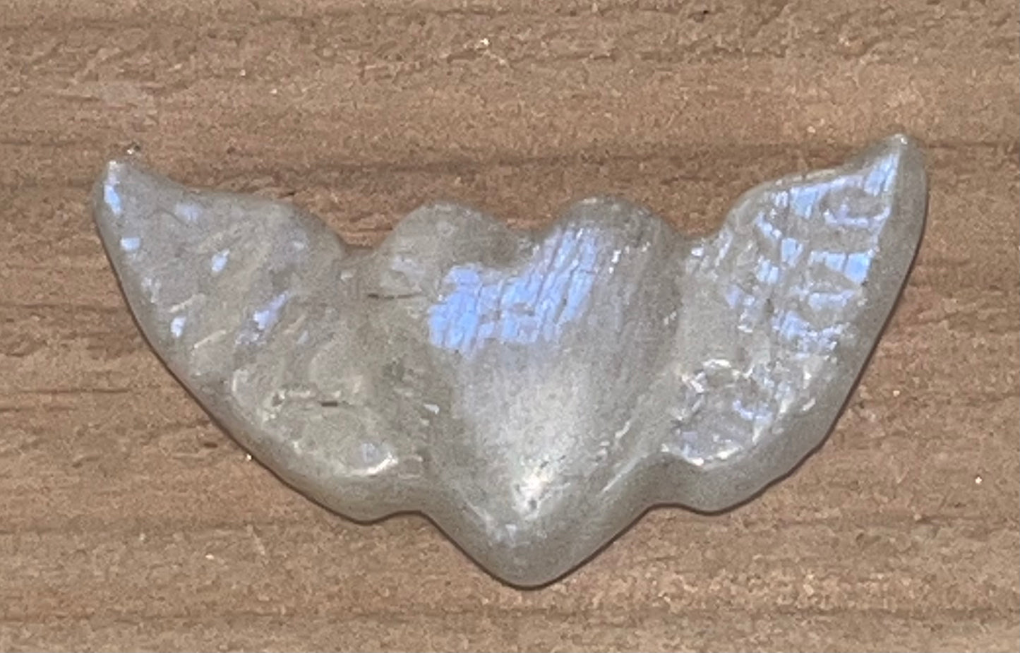 Heart angel wings: Moonstone