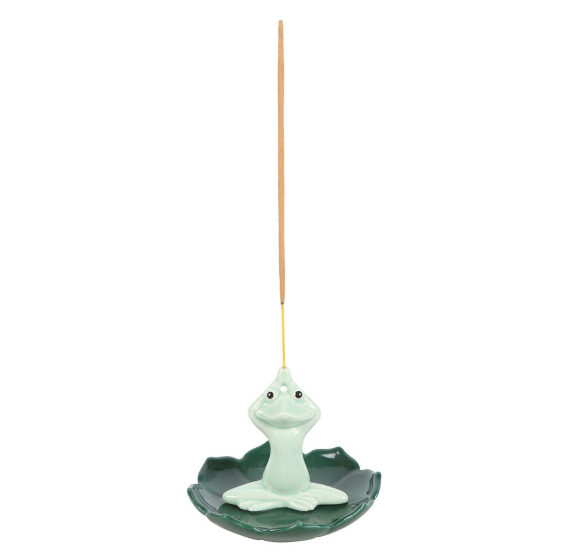 Yoga frog incense stick holder