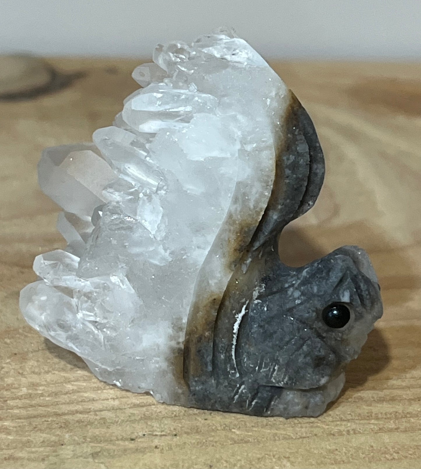 🐿️ Clear Quartz Squirrel | Clarity, Energy & Little Joys