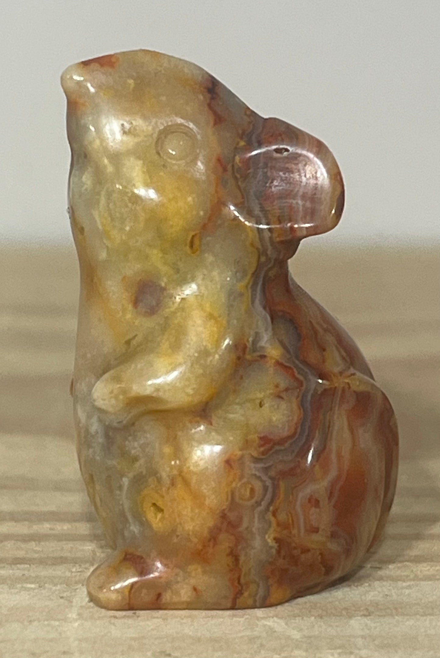 Crazy Lace Agate Mouse | Joy, Positivity & Calm